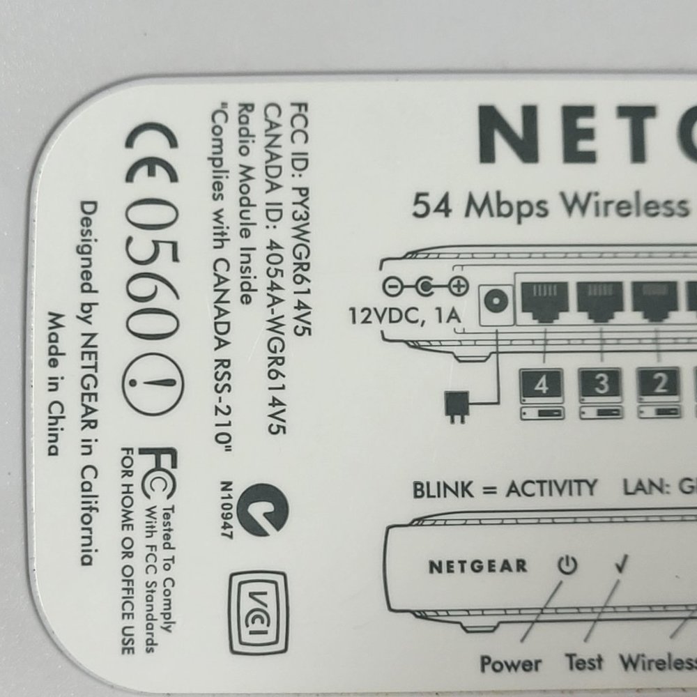 Netgear‎ Wireless - G Router WGR614 / 54Mbps | Pre-Owned | Tested & Working - Picture 7 of 7